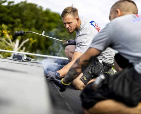 reparation af tagpap ved AB Tagdækning